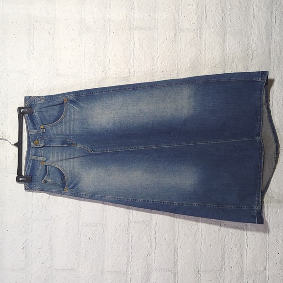 Vintage Y2K Denim Maxi Skirt - Picture 2 of 15